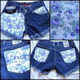 Short estampa floral, tamanho 36
