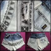 Short tamanho estampa étnica tamanho 38