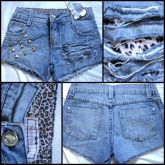 Short detalhes em onça. tamanho 34 pequeno.